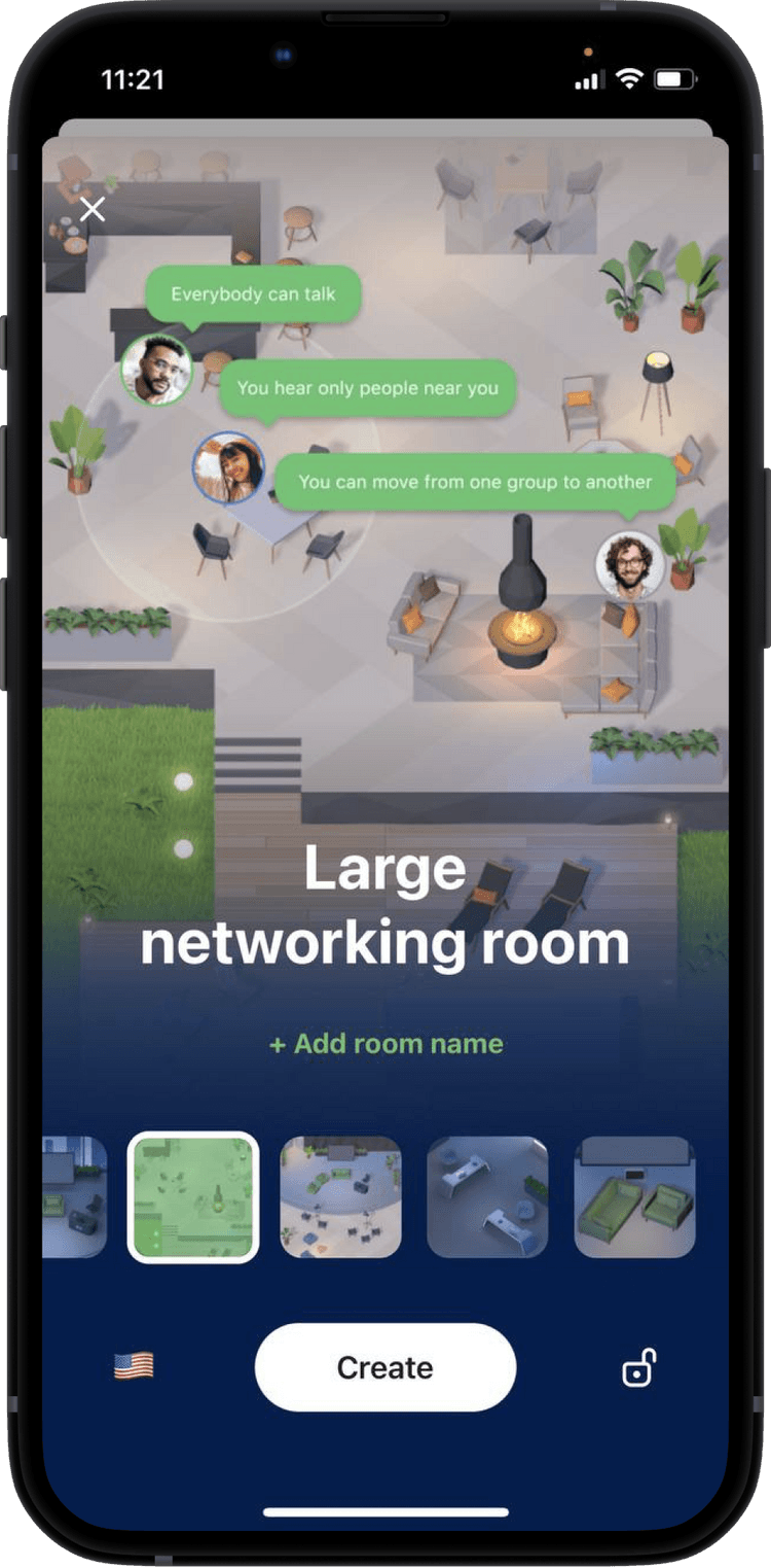 Choose a virtual room